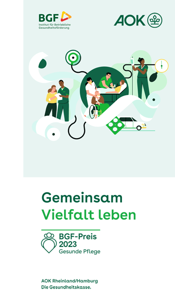 Flyer BGF-Preis Gesunde Pflege 2023