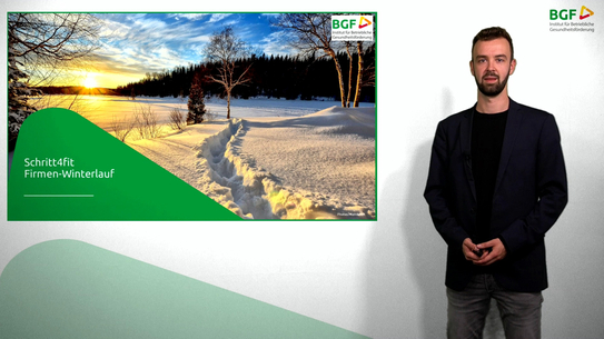 Video: Schritt4Fit Firmen-Winterlauf Das Vorschaubild ist mit der Detailansicht des Beitrags verlinkt.